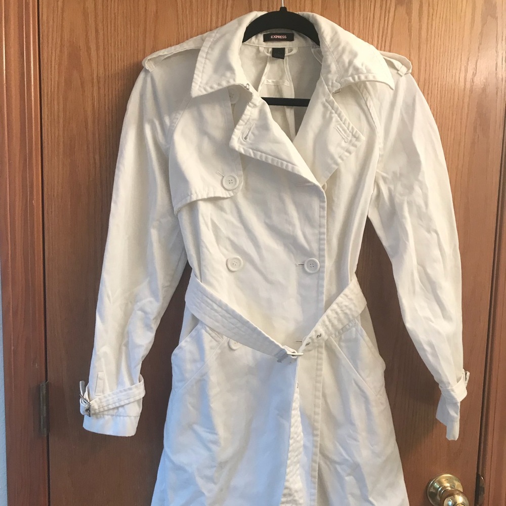 White Express trench coat size 2